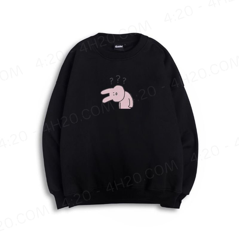 Áo Sweater Thỏ dễ thương đen
